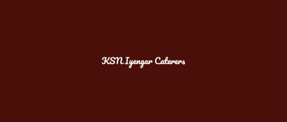 K S NARAYANAN IYENGAR CATERING SERVICES